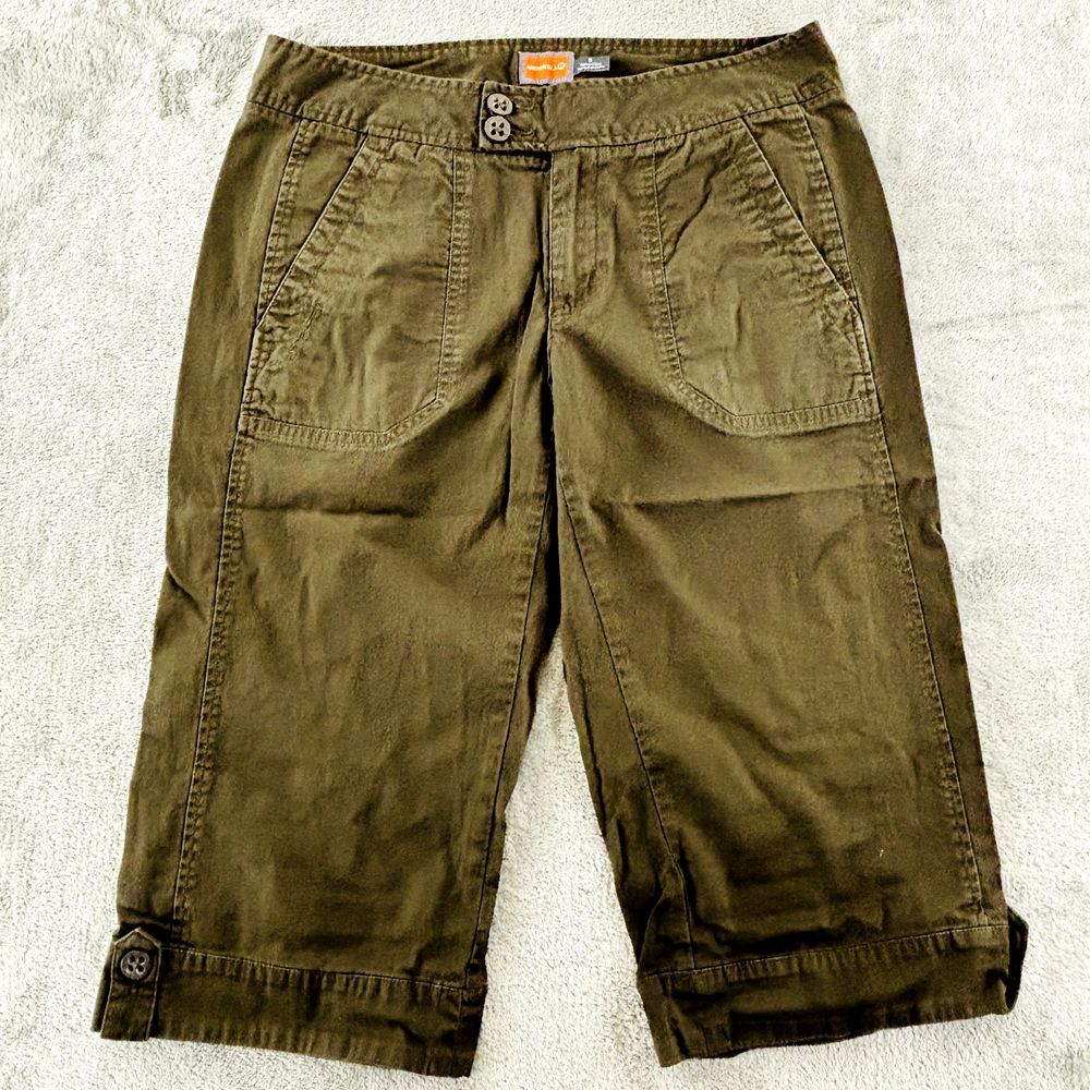 Merrell Pedal Pushers Womens 8 Dark Brown Capri Hiking Pants 17" Inseam